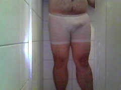 stripper gato molhado de boxer branca para mulheres - hotmail