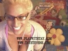 amateur homemade glasses webcam blonde 