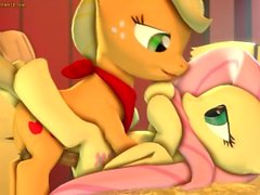 Applejack Sex - Mlp 3d futa ponies applejack x fluttershy sfm | porn film N16743437