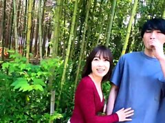 Asian japanese slut groped outdoors