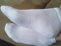 brancas -meias meias branca de tornozelo -meias tornozelo - meia - de fetiche 