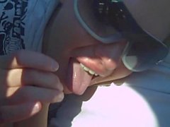 amateur cum in mouth blowjobs car 