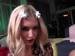 blonde handjob hd pov 