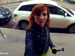 hd outdoor public redhead softcore 
