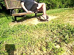 masturbation outdoor stockings 