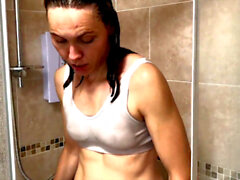 Fully clothed wetlook, wet clothes | porn film N21264437
