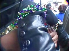 Mardi Gras where these babes wear their boob beads with pleasure