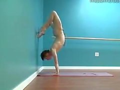yoga jerk-off paja gimnast gimnasta 