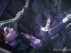 аниме чуждый xenomorph человек межвидового 