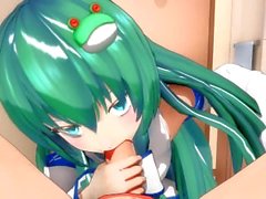 anime 3d- hentai pov - oral cum - halinde - ağzından cum- swallow 