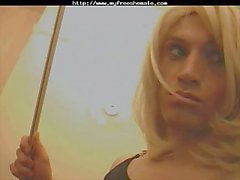 crossdresser blonde compilation 