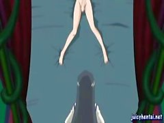 Cartoon Lesbian Big Dildo - Anime lesbians get naked and use a big dildo on their pussy | porn film  N4872901