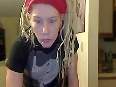 dreads webcam dildo - und hahn - dildo spiel - blondes 