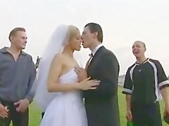 Blonde Bride Cumshot - Bride public fuck after wedding | porn film N7615426