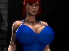 Redhead Mega Breast Expansion