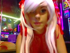 big- pattar olika camgirl blondin 