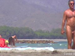 Nudist Milfs beach voyeur HD Video Spycam Part One