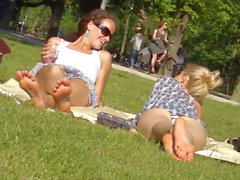 Lesbian Park - Feet lesbian, candid, park | porn film N20425305