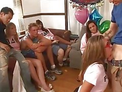 Stunning Sorority Pledge Attends Her First College Orgy Porn Film N
